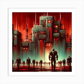 Futuristic City 3 Art Print