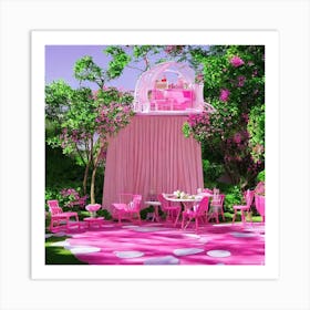 Barbie Garden Art Print