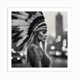 Head dress 1 of 2 Art Print