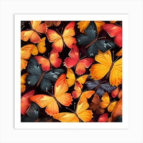 Colorful Butterflies 14 Art Print