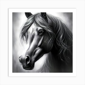 Creative Horse Beauty Illustration Nr 150 Art Print