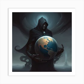 Darkness upon the deep Art Print