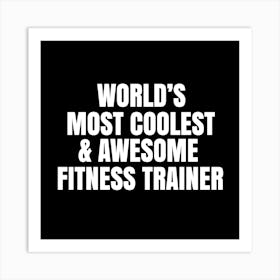 Fitness Trainer Art Print