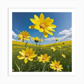 Yellow Daisies Art Print