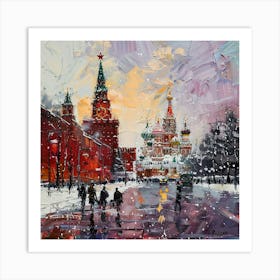 Moscow In Winter Art Print