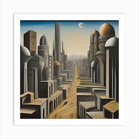 Metaphysical City Of Tomorrow Art Print