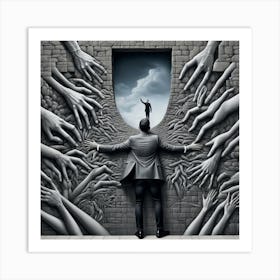 Man In A Suit 19 Art Print