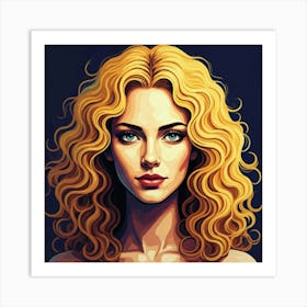 Portrait Of A Woman 9 Art Print