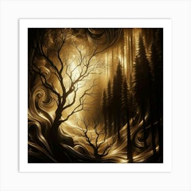 Dark Forest 40 Art Print