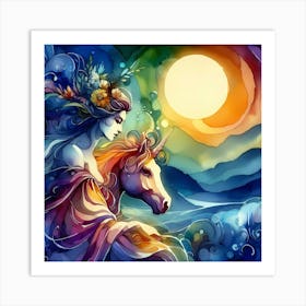 Unicorn 5 Art Print