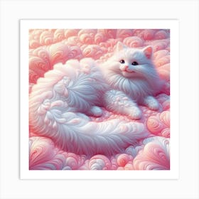 Fractal Cat Art Print