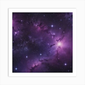 Purple Nebula 2 Art Print