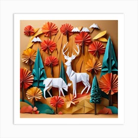 Origami Art Art Print