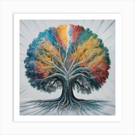 Rainbow Soul Tree (1) 1 Art Print