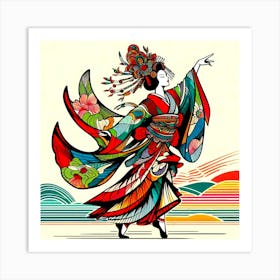 Japan Geisha Visual 98 Art Print