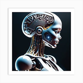 Humanoid Robot 4 Art Print