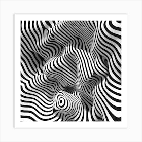 Abstract Black And White Art Print