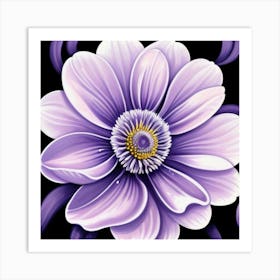 Purple Flower 1 Art Print