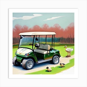 Golf Cart 2 Art Print