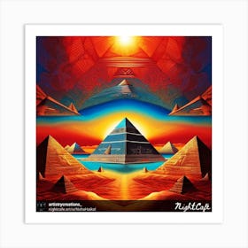 Pyramids Of Giza Art Print