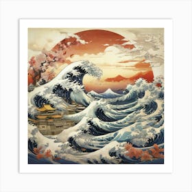 Great Wave Of Kanagawa Remake Art Print