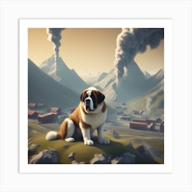 St Bernard 35 Art Print