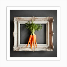 Carrots In A Frame 40 Art Print