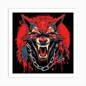 Wolf Head 6 Art Print