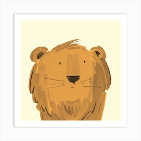 Lion Character Art Print