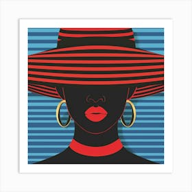 Woman In A Hat 63 Art Print