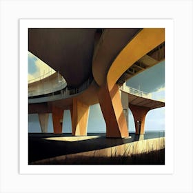 Bridge Over The Ocean Art Print