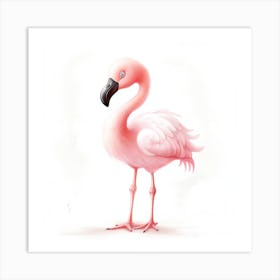 Pink Flamingo Art Print