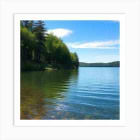 Lake - Lake Stock Videos & Royalty-Free Footage 6 Art Print