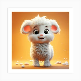 Cartoon Sheep Art Print