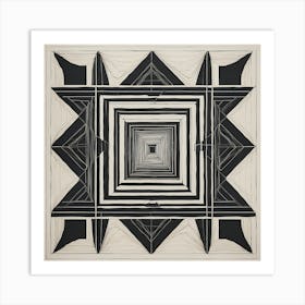 'Black Square' Art Print