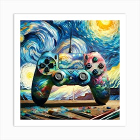 Starry Night ps4 Art Print