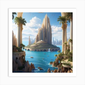 City In The Sky Art Print