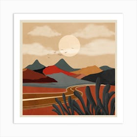 Modern Desert Art 2 Art Print