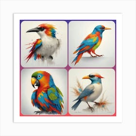 Parrots Art Print