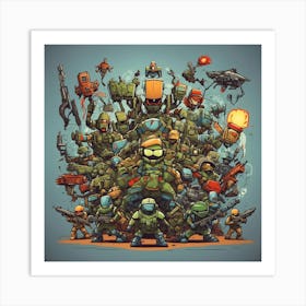 Nintendo Ninja Turtles Art Print