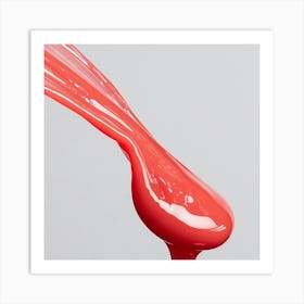 Red Liquid - Liquid Stock Videos & Royalty-Free Footage Art Print