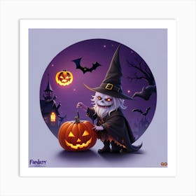 Halloween Witch Art Print