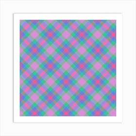 Plaid Fabric 59 Art Print