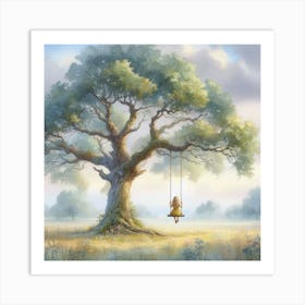 Tree Swing Art Print