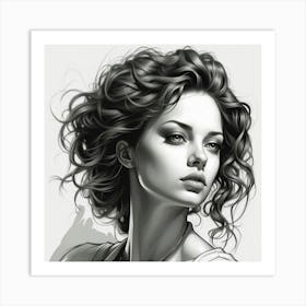 Dreaming Lady 1 Art Print