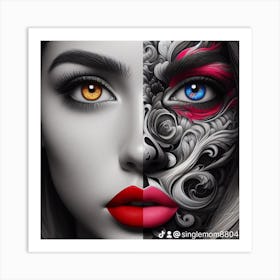 Face Painting Art Print