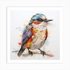 Paper Kingfisher Art Print