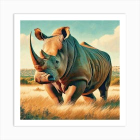 Rhinoceros 5 Art Print