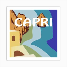 Capri Dolce Vita Bold Illustration Art Print