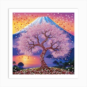 Cherry Blossom Tree Art Print